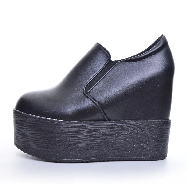 Женские ботинки на танкетке HEE GRAND Мягкие осенние платформе и высоком каблуке