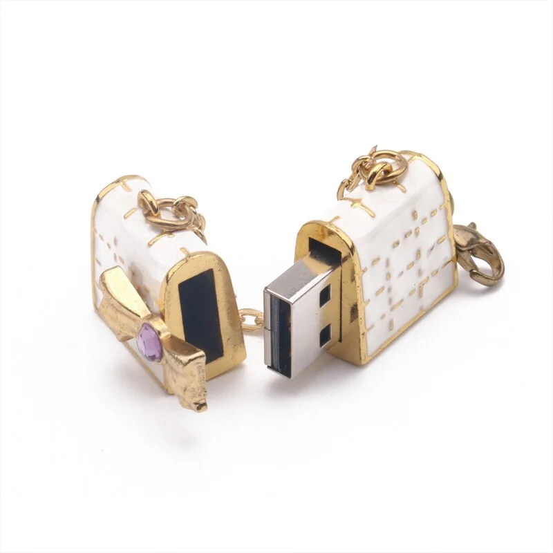 TWOBRO Для женщин сумки металлический флешки USB flash drive 1 ГБ 2 4 8 16 32 64 кошелек Дизайн usb