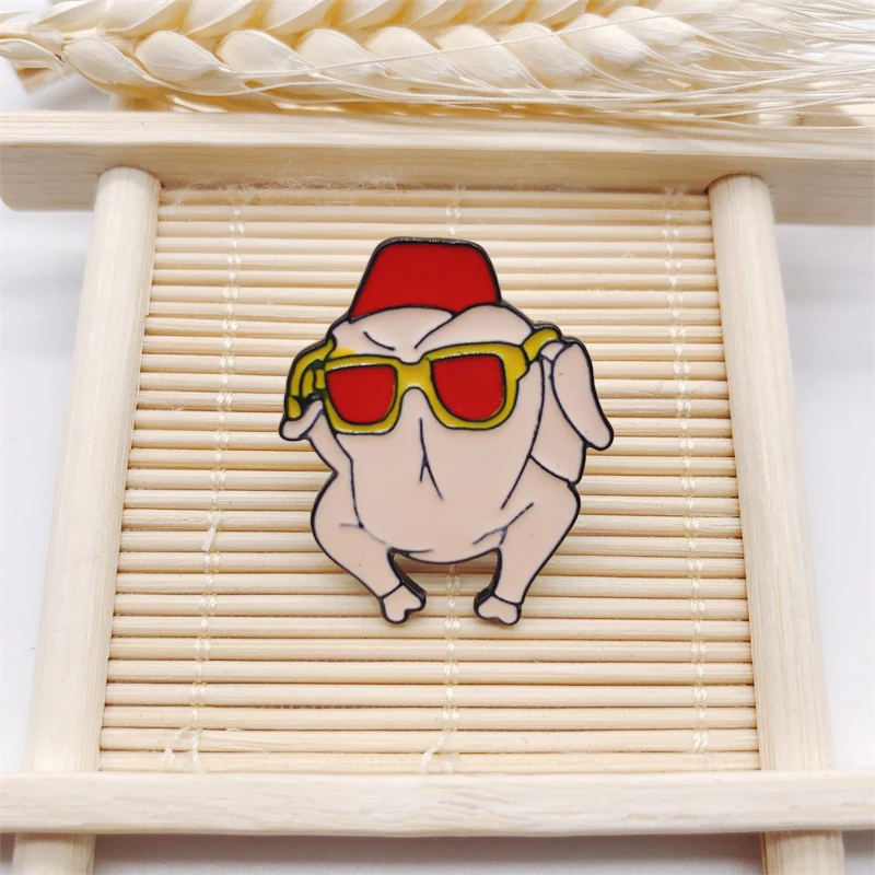 Эмалированная брошь с изображением животных глаз собаки лягушки забавная