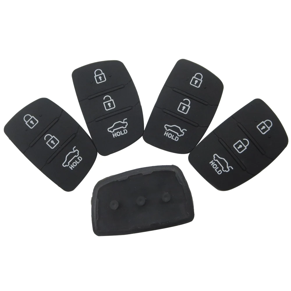 OkeyTech 50 шт./лот резиновые кнопки для Hyundai Ix35 или Kia key sportage 2016 3 rio k2 Pad Mistra откидной Чехол для ключа