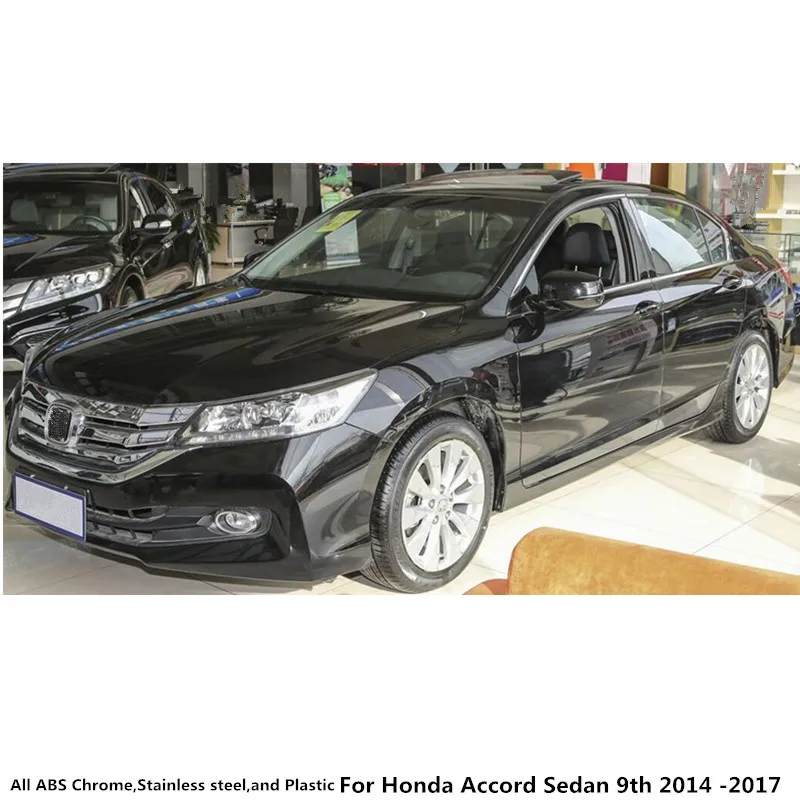 Для Honda Accord Sedan 9th кузова задний хвост свет лампы рамка Стик укладки ABS Хромированная Накладка для автомобиля 4 шт