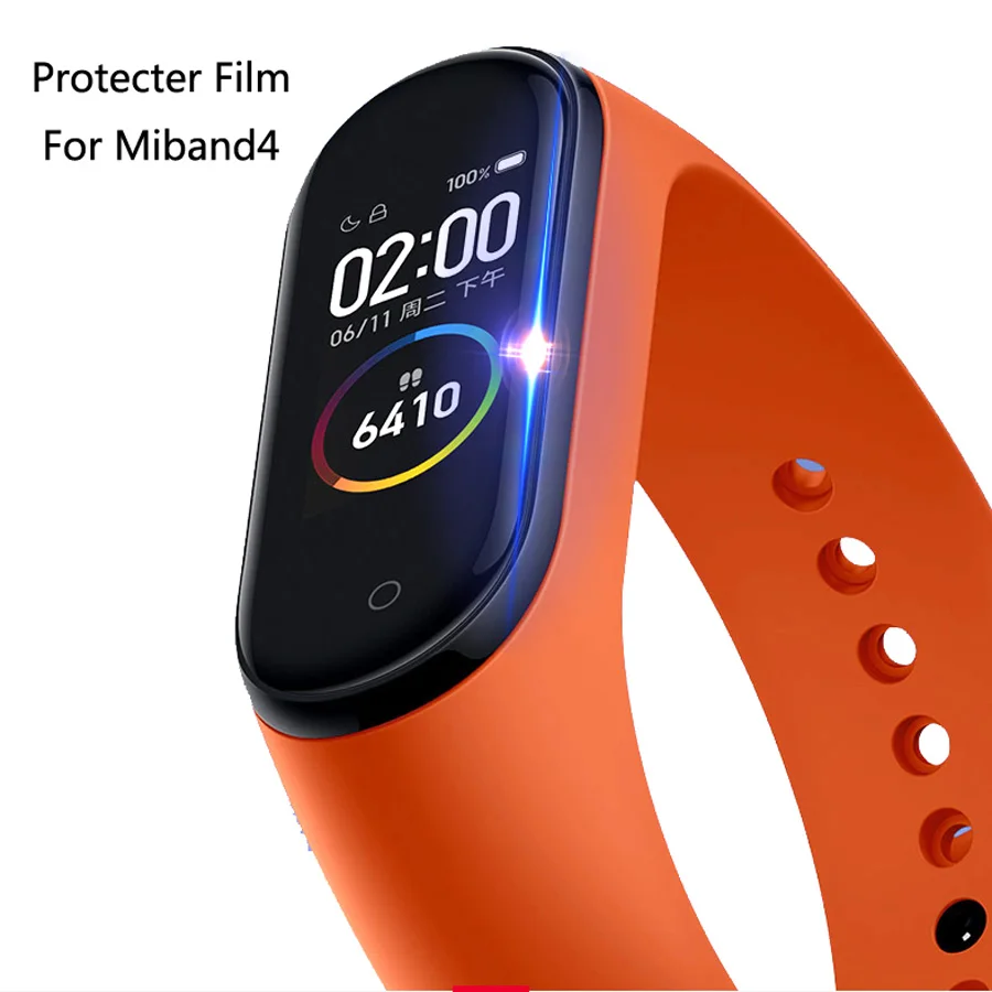 10 шт. mi Band 4 3 Защитная пленка для экрана Xiao band 2 умный Браслет miband защита не