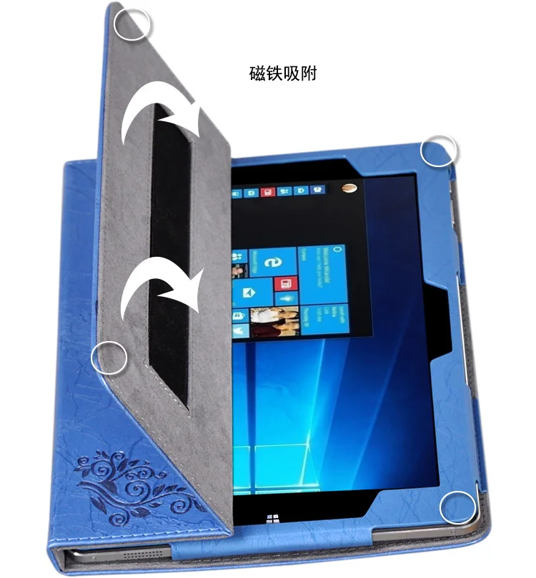 Роскошный чехол-книжка с цветочным принтом и подставкой защитный чехол из