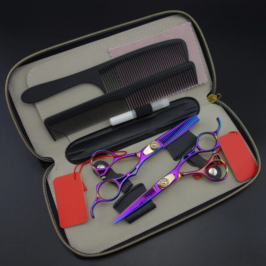 Набор Профессиональных Ножниц Для стрижки и филировки 5 дюйма S400|professional barber