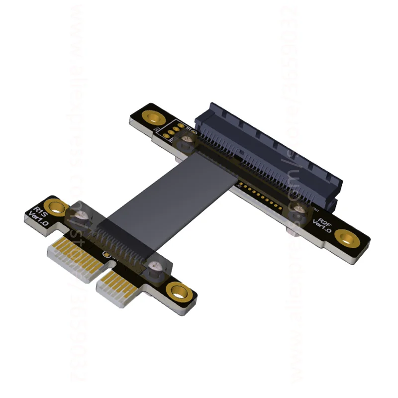 Кабель удлинитель PCIe 3 0x1 штекер на гнездо x4 защита от электромагнитных помех 8G/bps