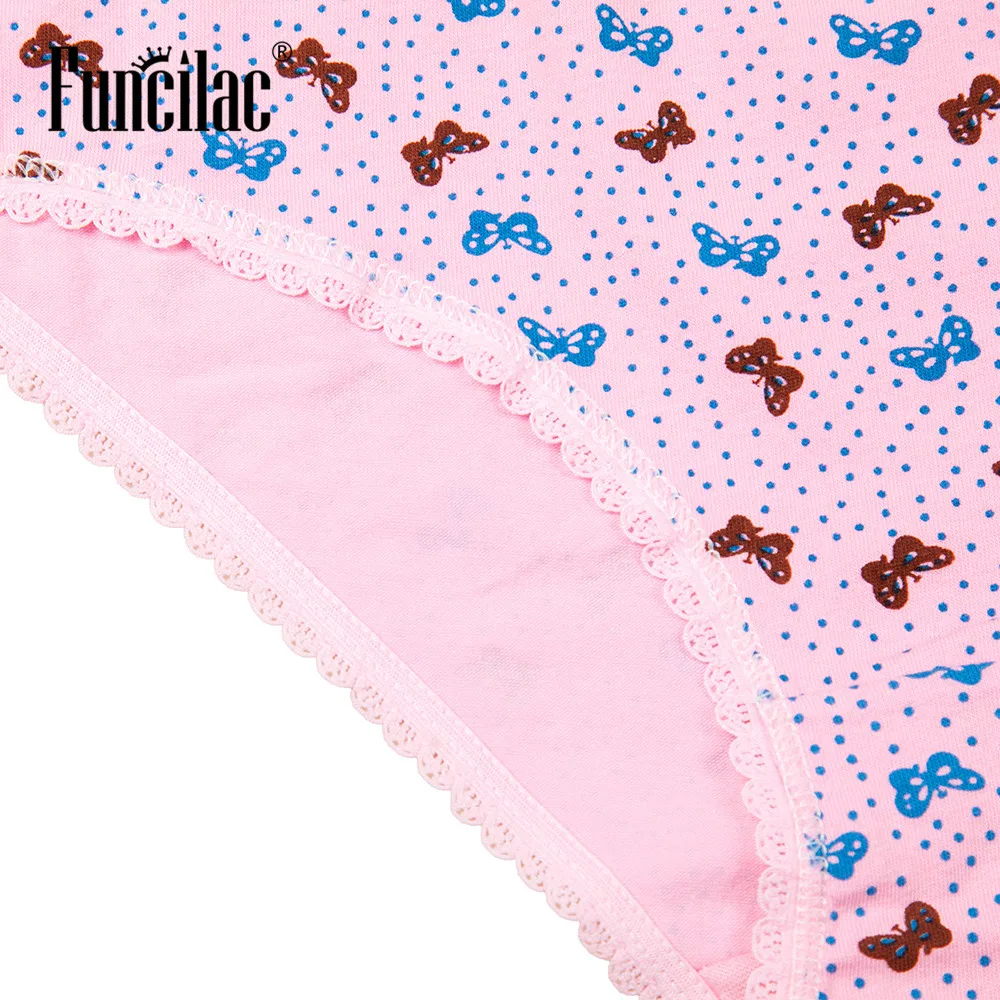 Женские бесшовные трусики FUNCILAC хлопковые шорты больших размеров 5 шт./лот|Женские