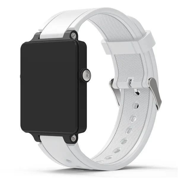 Сменный Браслет Силиконовый Браслет ремешок для часов Garmin Vivoactive ацетат спортивные часы Ремешки для наручных часов Correa Reloj - Цвет: Белый