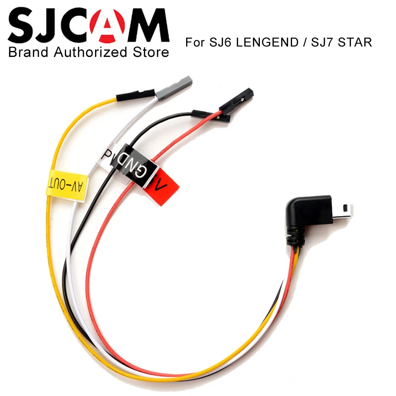 SJCAM бренд Mini USB AV Out Кабель для SJ6 Legend / SJ7 Star Спортивная Экшн камера FPV кабель|cable