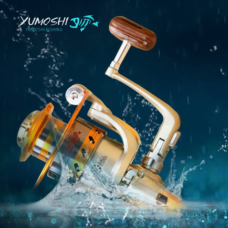 YUMOSHI супер сделка металлическая катушка для морской рыбалки 12 шарикоподшипников