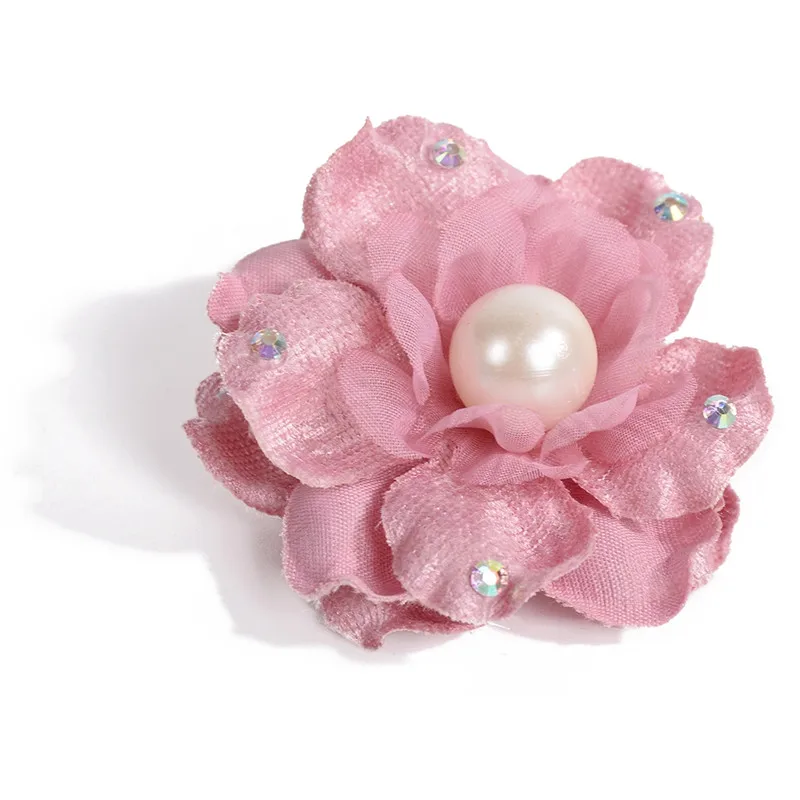 2 Pcs Imitation Pearls Rose Flower Hairpin Clips Headwear Bridal Hair Accessory Jewelry 16 Colors tiara de noiva | Украшения и