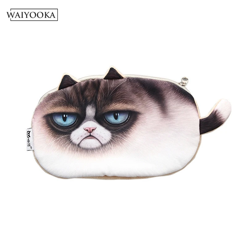 Новый милый котенок косметичка дорожный кейс для косметики Для женщин