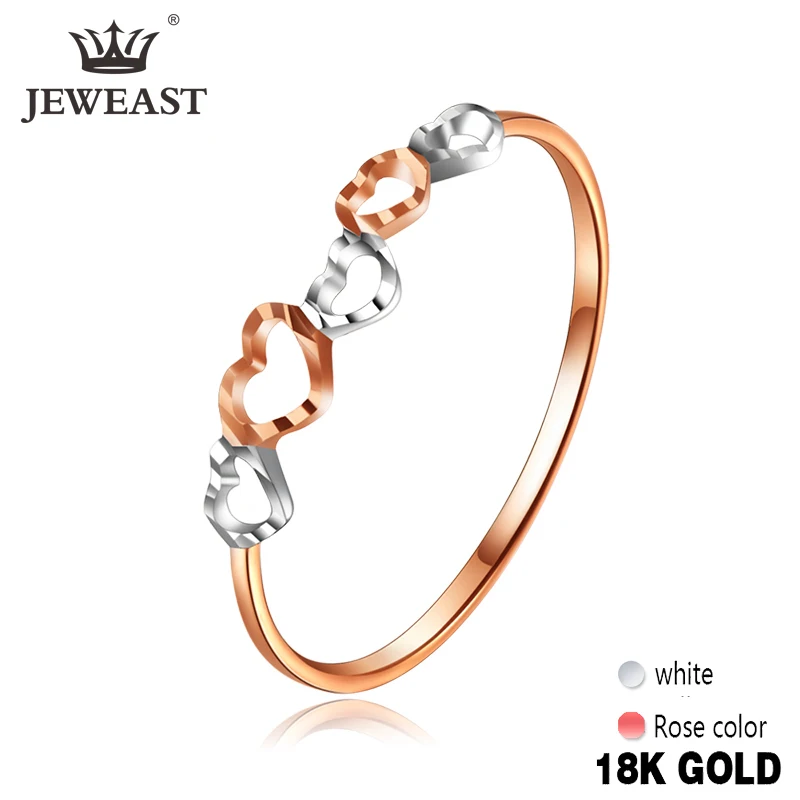 

18K Gold Pure Gold Ring Real 18K Gold Solid Gold Rings Beautiful Upscale Trendy Classic Party Fine Jewelry Hot Sell New 2020