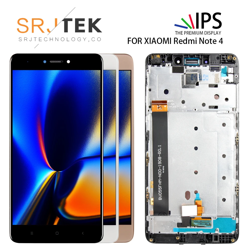 5 ''Snapdragon 625 для Xiaomi Redmi Note 4 ЖК-дисплей + сенсорный экран с рамкой глобальная