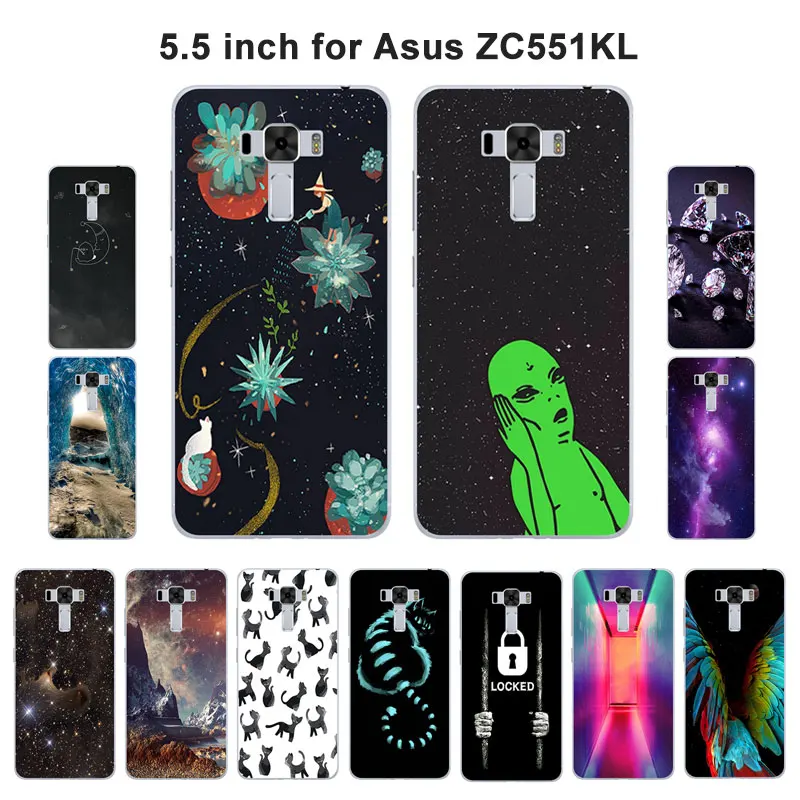 Силиконовый чехол накладка для ASUS Zenfone 3 Laser ZC551 чехлы телефонов ZC551KL 5 дюйма