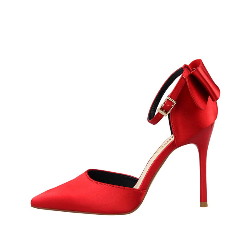 Женская Мода Экстремальных Красные Днища Высокие Каблуки Насосы Сандалии