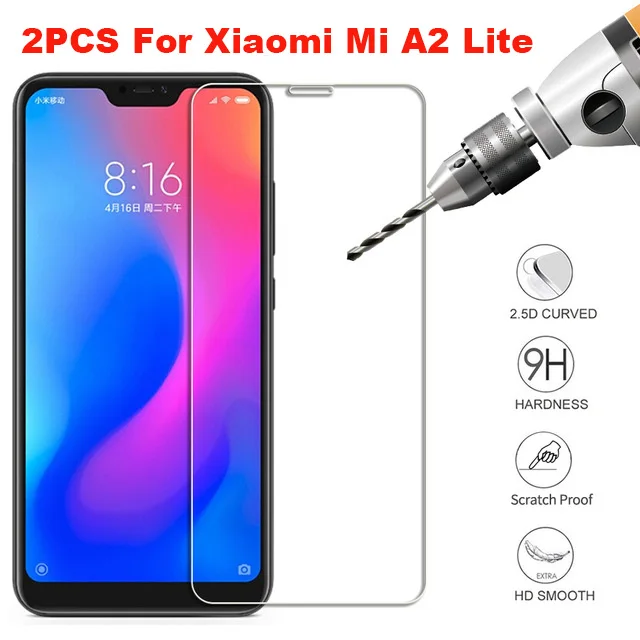 Глобальная версия для Xiaomi Mi A2 Lite защита экрана 5 84 дюйма 2.5D 9H закаленное стекло A2Lite