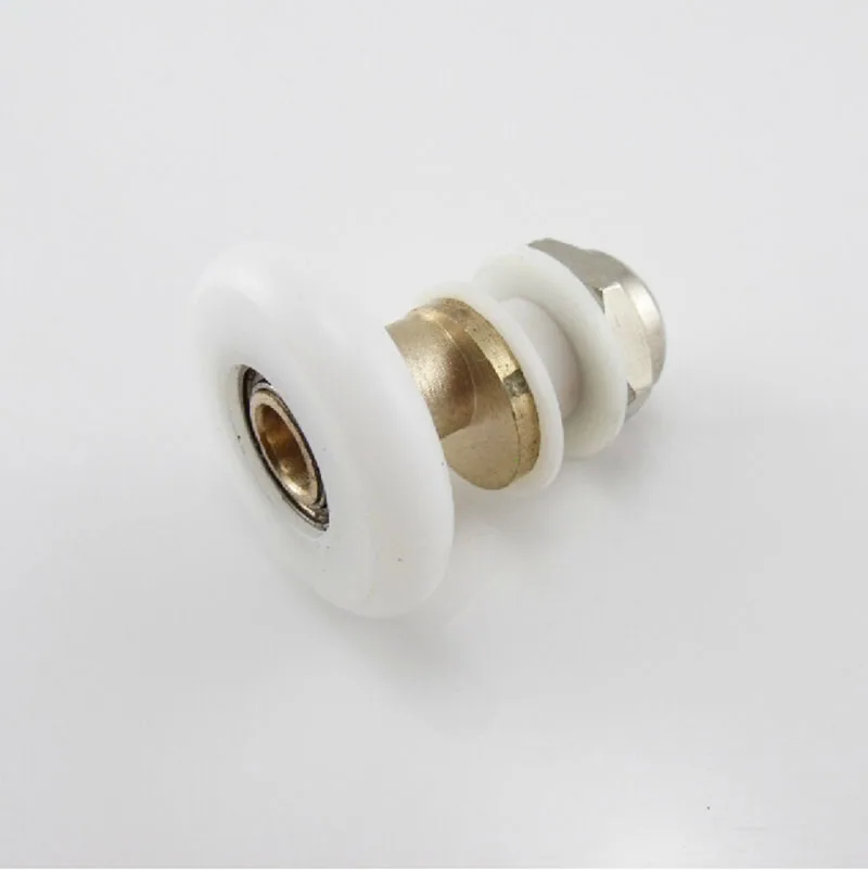 

10Pcs High Quality Nylon Plastic And Brass Shower Door Rollers Runners Wheels Pulleys Shower Door Wheel KF526