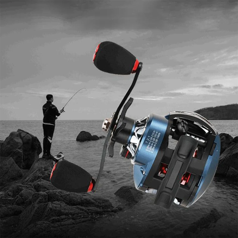 

Fishing Wheel Tool Carretilha 7.2:1 17 Plus 1 Bearing Baitcast Reel (Magnetic) Brake Left / Right Handed Bait Casting