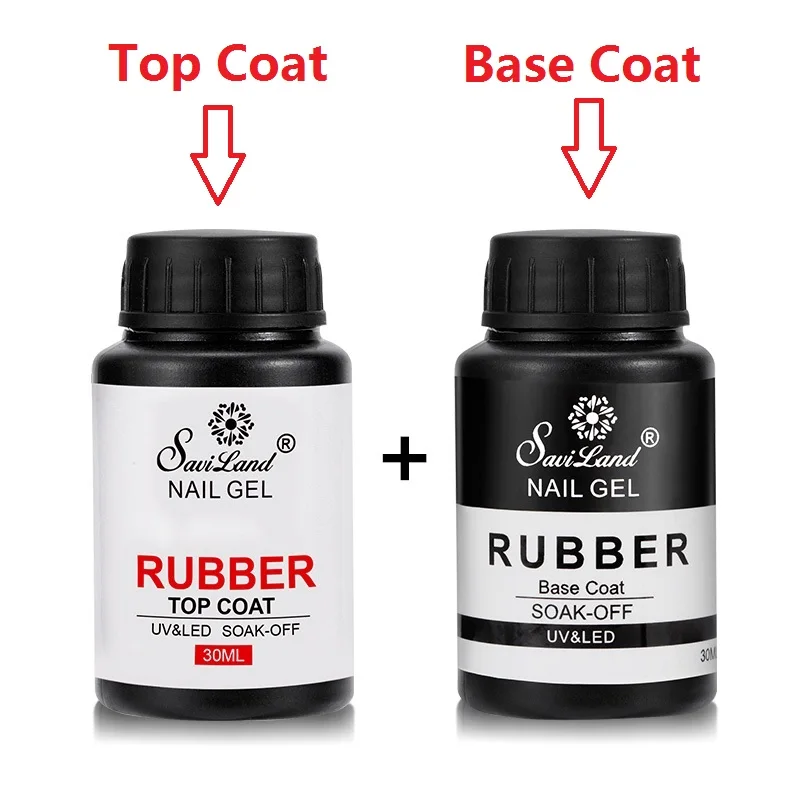 Saviland праймер резиновая основа верхнее покрытие Базовое для ногтей Esmalte лак гель