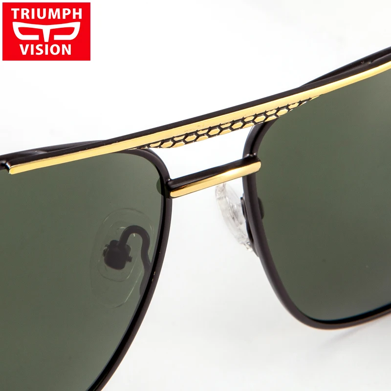 Солнцезащитные очки TRIUMPH VISION мужские поляризационные с градиентными зелеными