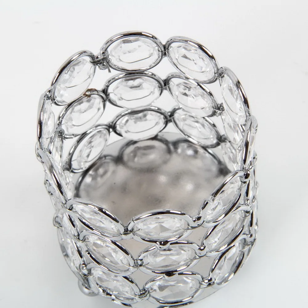 Счастливое дерево украшенное акриловыми бусинами держатель для свечи маленький