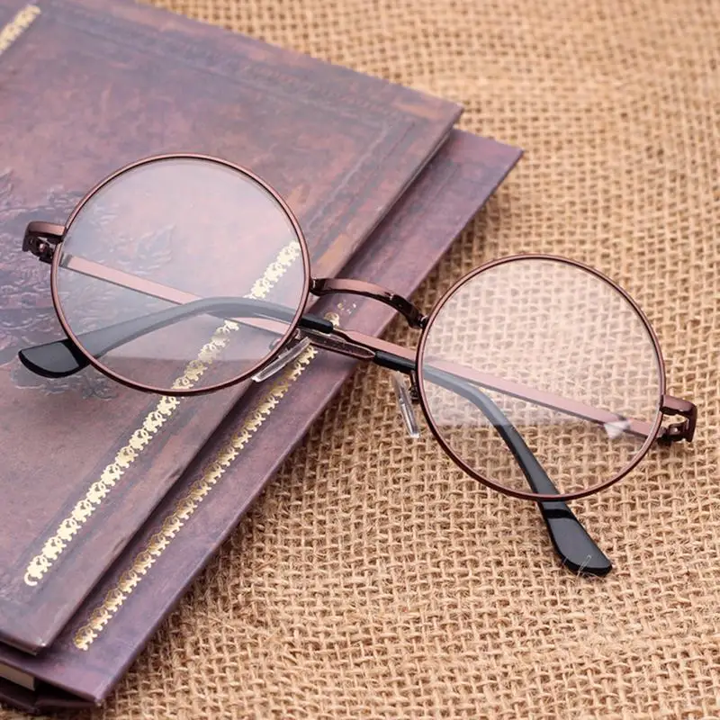 Очки с бесцветным стеклом круглые золотой оправой|plain glasses women|plain glassesglasses women |
