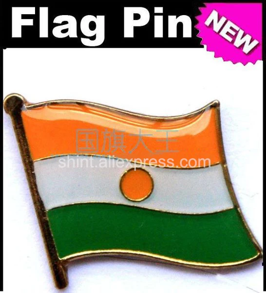 

Lapel Pins Niger Flag Pins All Over The World Badge Emblem Country State Pins