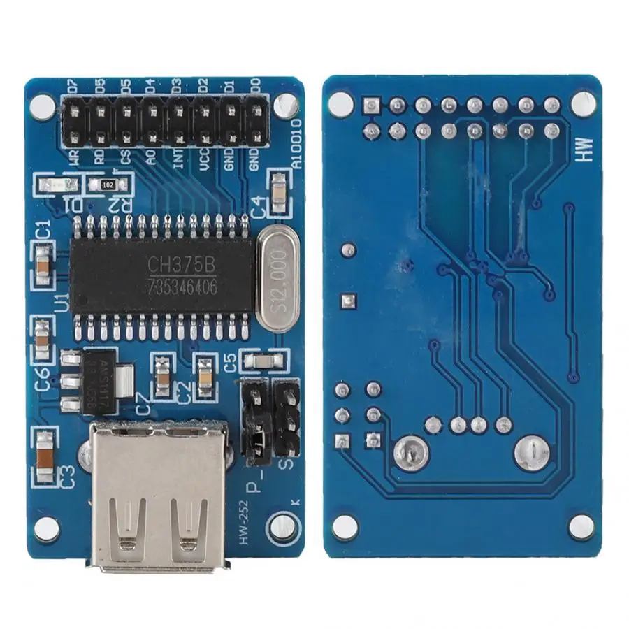 HW-252A CH376 U диск USB модуль поддержка 8-битный параллельный порт асинхронный