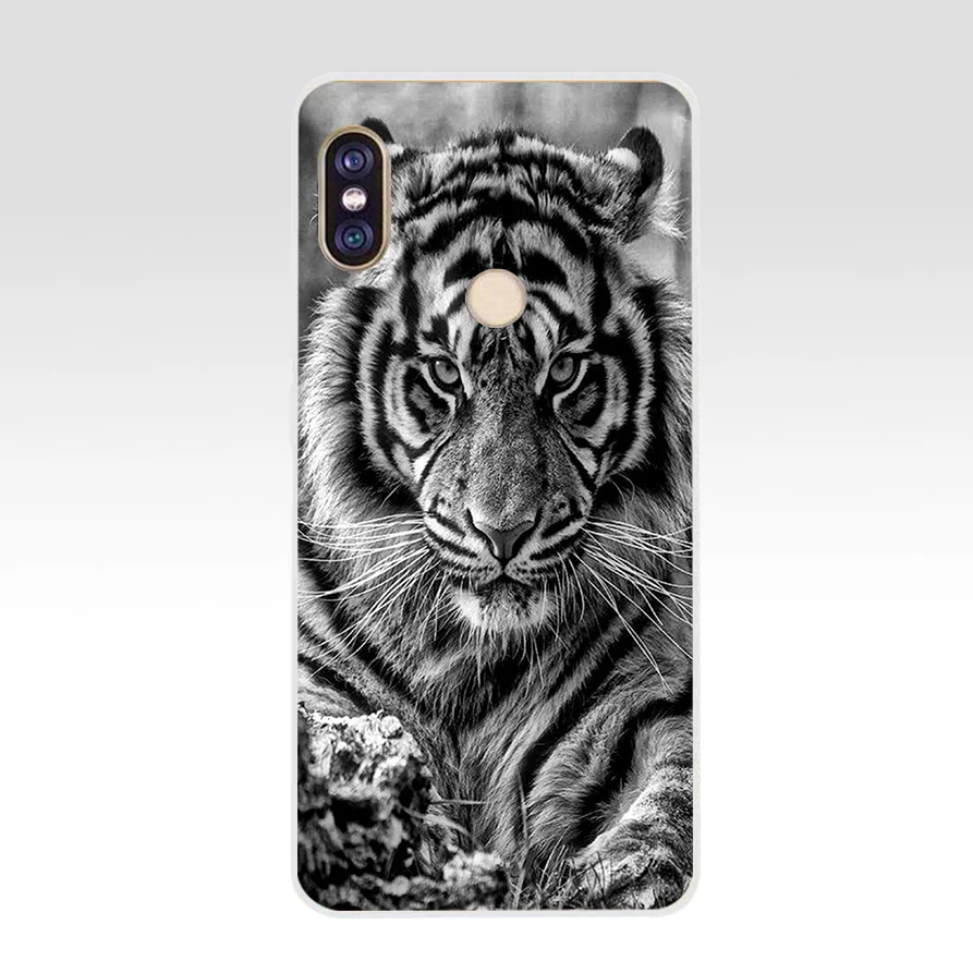 59H Tiger's Soul Soft Silicone Tpu Cover phone Case for xiaomi redmi 6 pro 5 plus note 4 4x mi 8 | Мобильные телефоны и