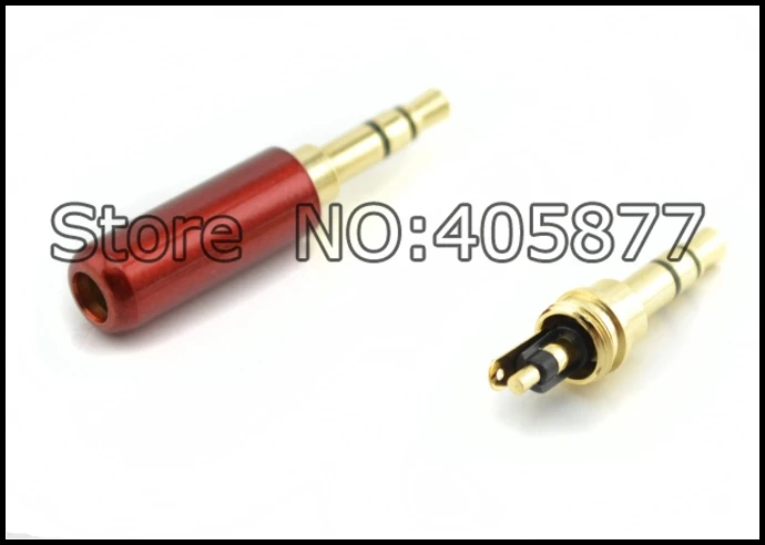 10 шт. красный 3 5 мм стерео 24k золотой аудио адаптер для пайки разъем|adapter plug|plug