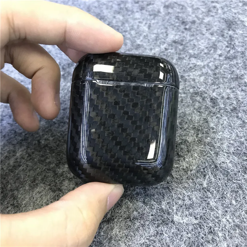 Защитный чехол из настоящего углеродного волокна для Apple, гарнитура для AirPods, пылезащитная заглушка, чехол для AirPods, ультра тонкий, полное покрытие, протектор