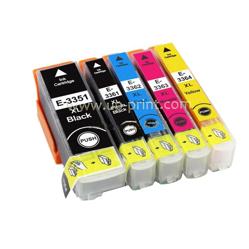 5 совместимый картридж с чернилами T3351 T3361 T3362 T336 T3364 для Epson Expression Premium XP-530 XP530 XP-630