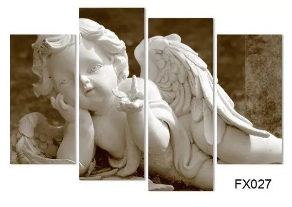 Бесплатная доставка картина с античным ангелом на стене Акриловая Cnavas маслом