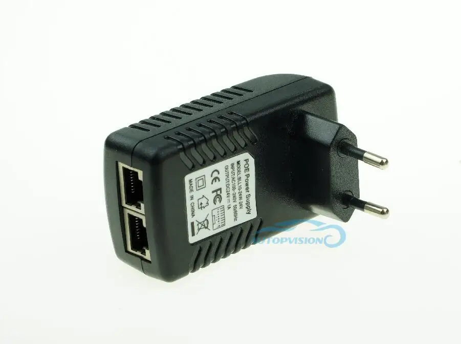 Новый адаптер активного питания POE инжектор PSE выход DC24V 1A Power over Ethernet EU plug