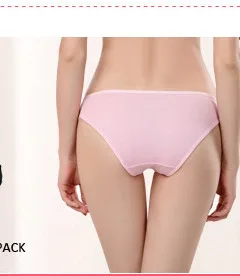 LOBBPAJA Марка Лот 5 шт. Женщина Underwear женские Хлопковые Трусы Твердые симпатичные Лук Малоэтажных Sexy Ladies Девушки Трусики Нижнее Белье, M, L, XL