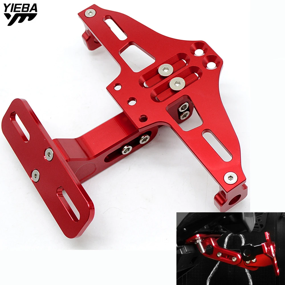 Универсальный Регулируемый держатель кронштейна номерного знака мотоцикла для