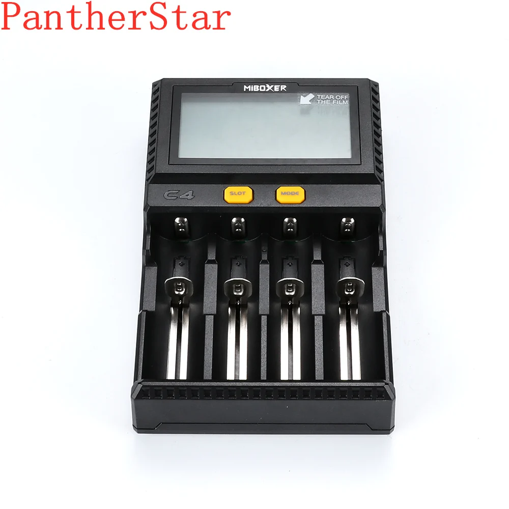 C4 Miboxer зарядное устройство для смартфонов 4 ЖК дисплей слота 10340 10440 AA AAA 14500 18650 26650