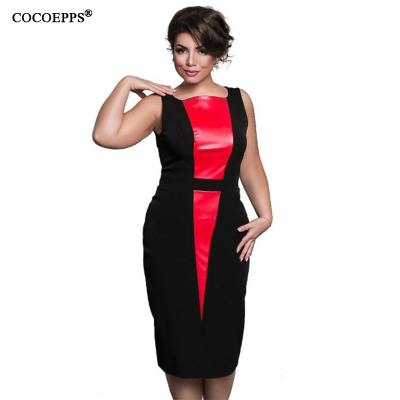 2019 новое летнее женское платье в стиле пэчворк большие размеры с круглым вырезом