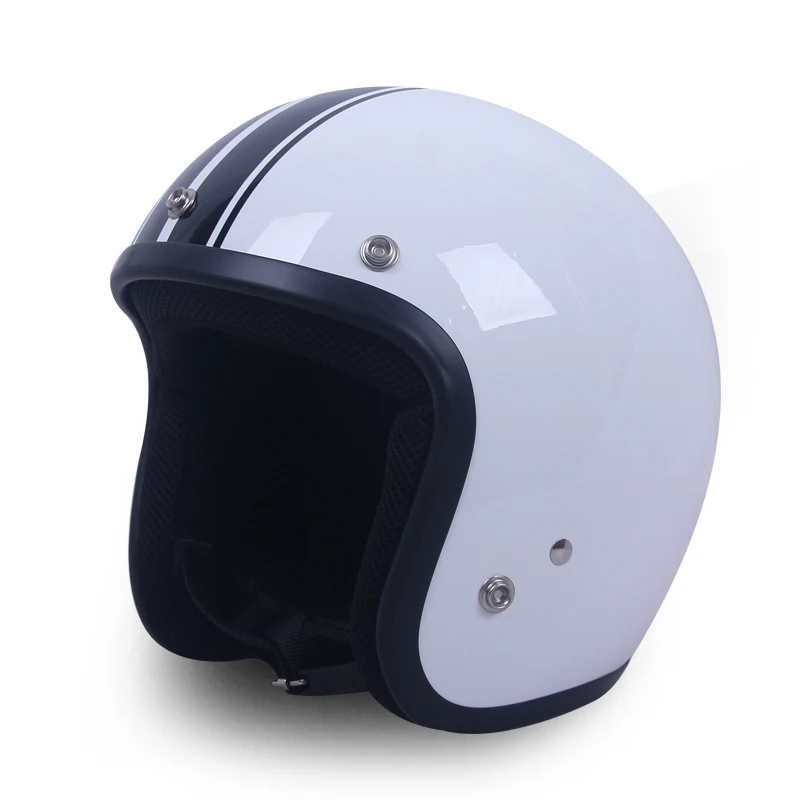 Зеркальные Серебристые хромированные шлемы Vespa с открытым лицом мотоциклетный