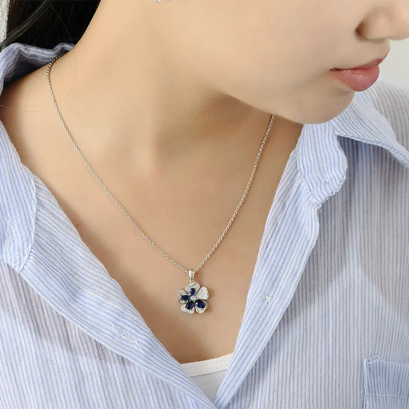 Женский кулон из серебра 925 пробы с цирконием|925 sterling silver pendant|silver pendantsterling pendants |