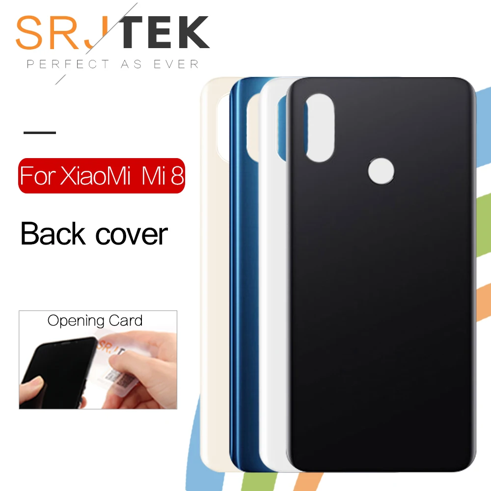 SRJTEK оригинальная задняя панель корпуса Дверь для Xiaomi 8 Mi Mi8 3D стеклянная крышка