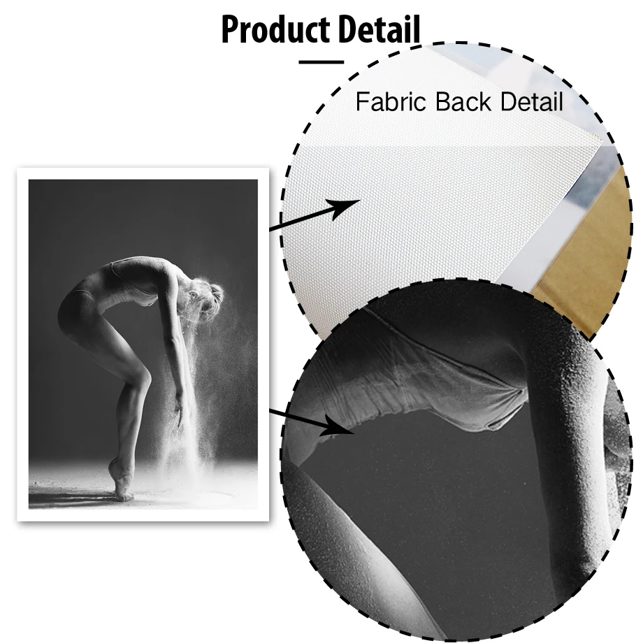Настенная картина с изображением танцующей девушки геометрической птицы