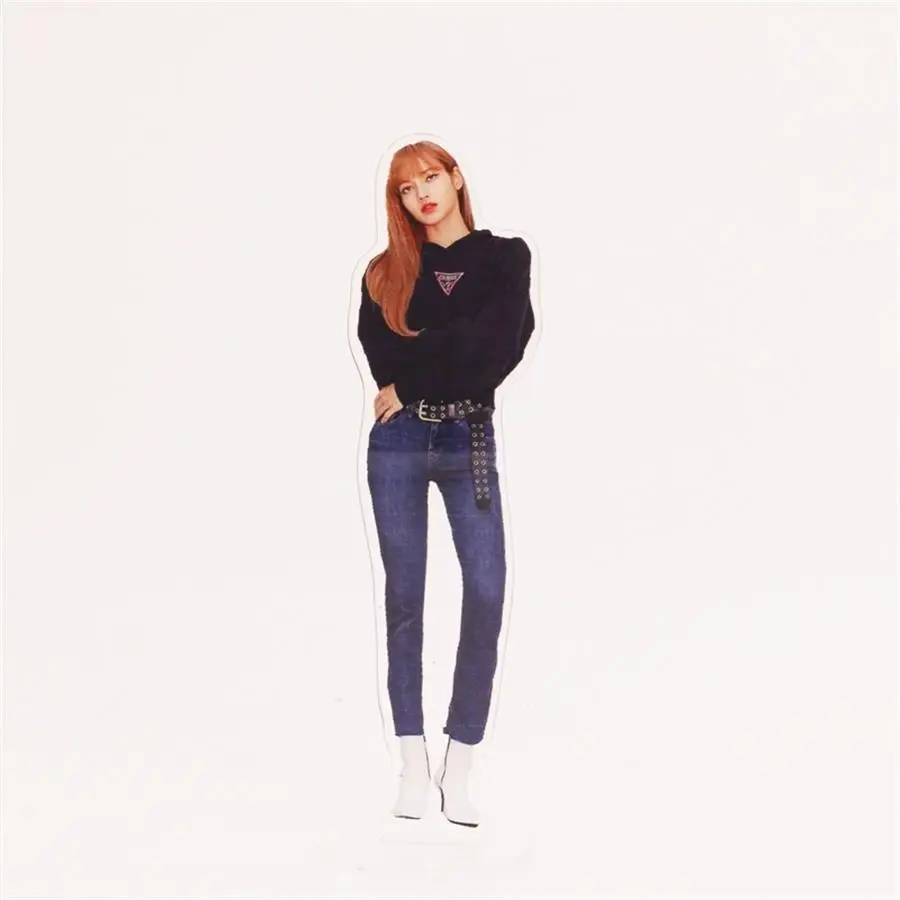 Lisa 3 Kpop Blackpink, акриловая фигурка стэнди, кукла, Роза Лиза, 18 см, стоячий стол, Декор, Jisoo Jennie - Цвет: Lisa 3