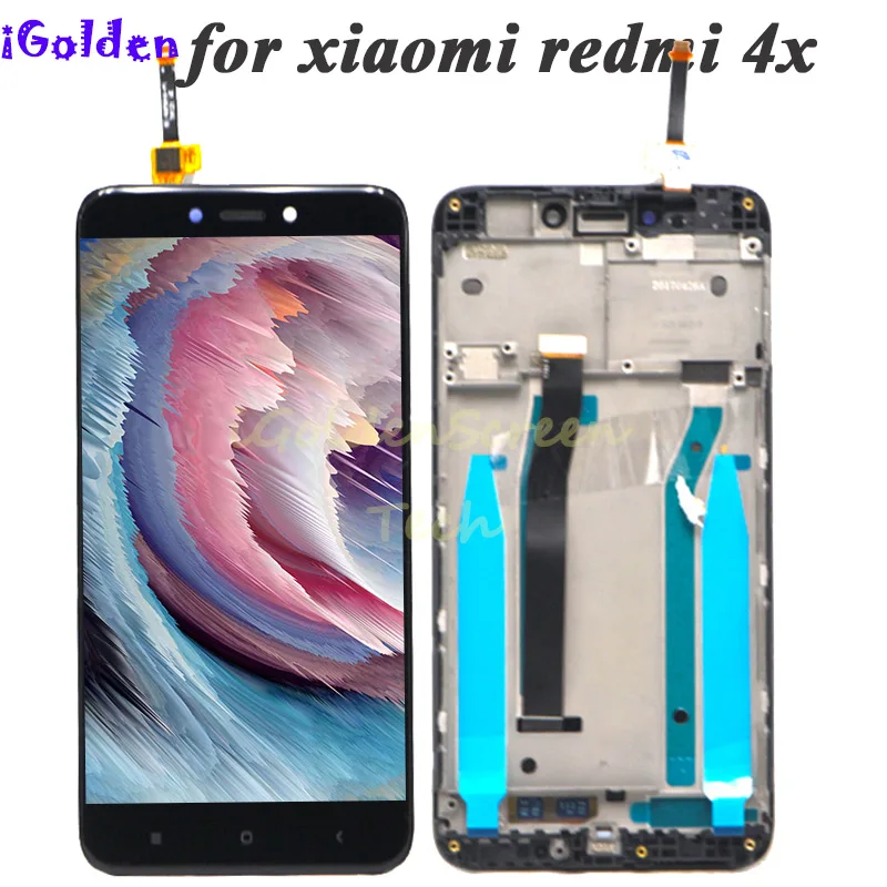 ЖК-экран для Xiaomi Redmi 4X 5 0 дюйма сенсорный экран с рамкой в сборе | Мобильные