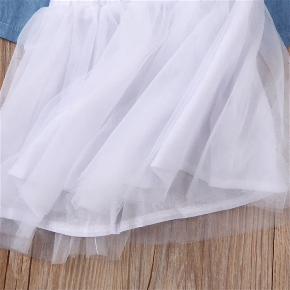 Одежда для маленьких девочек из 2 предметов однотонные платья праздничный и