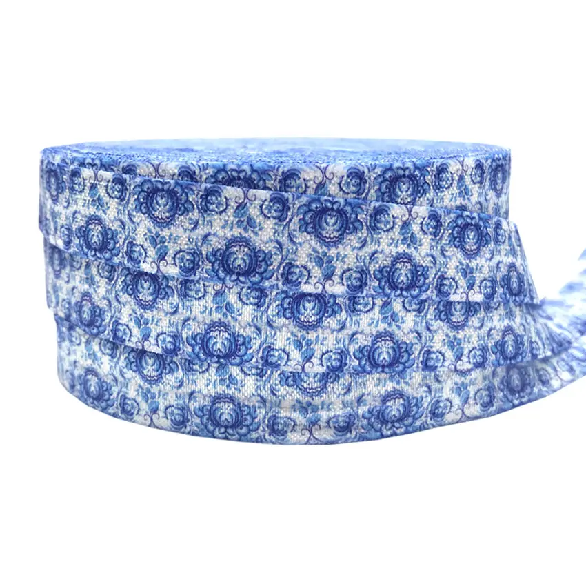 Цветочный принт на голову эластичная повязка для головы с 10 ярдов/лот лента