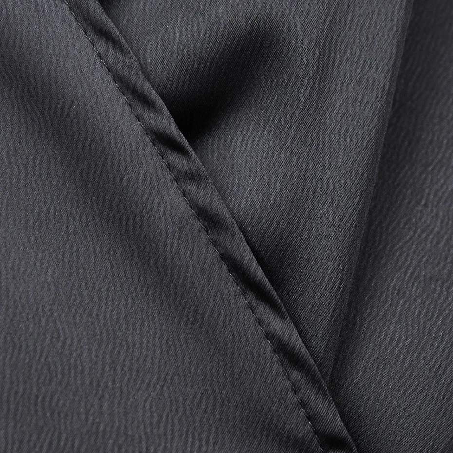 Женское черное высококачественное платье с v-образным вырезом элегантное миди 2018