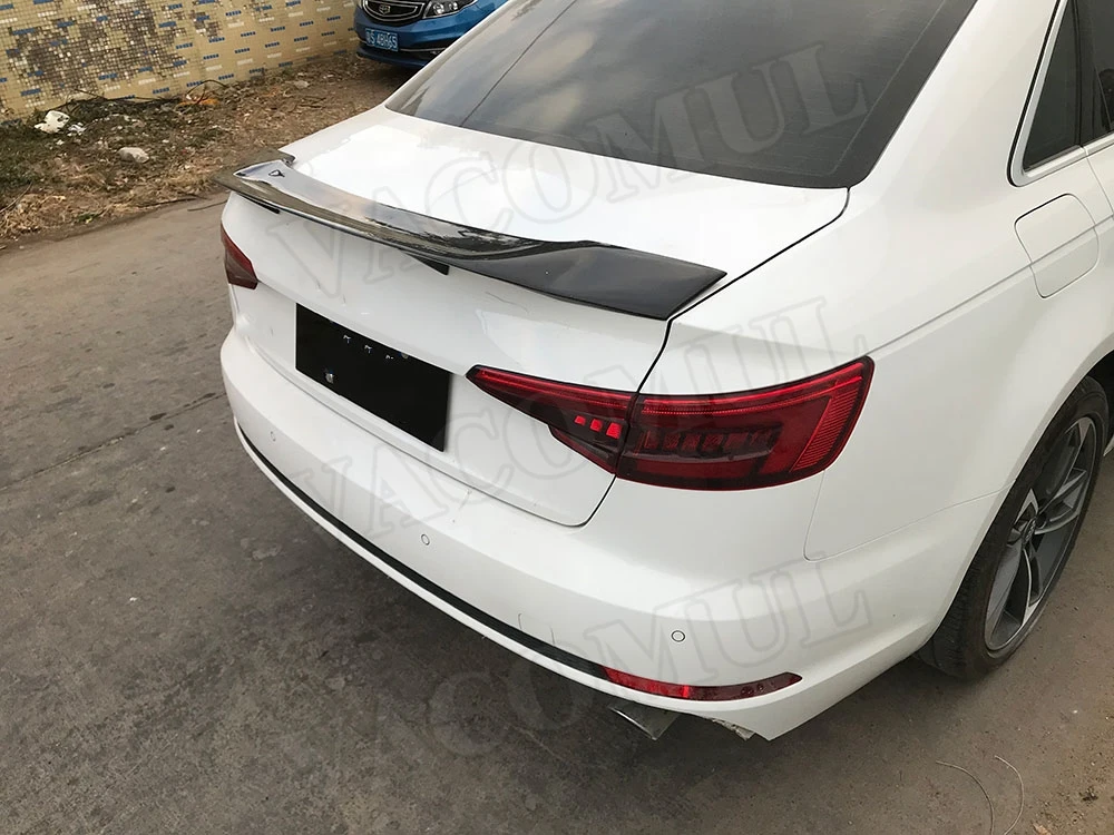 Задний спойлер багажника автомобиля из углеродного волокна для Audi A3 S3 Sedan 4 двери 2013- R Стиль