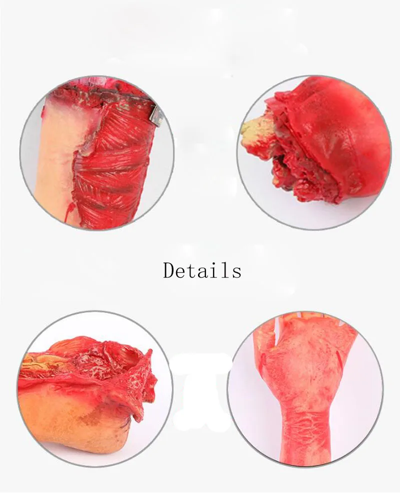 1 шт./лот Хэллоуин реквизит ужасная голова сканер пальцы ноги кровавый Латекс
