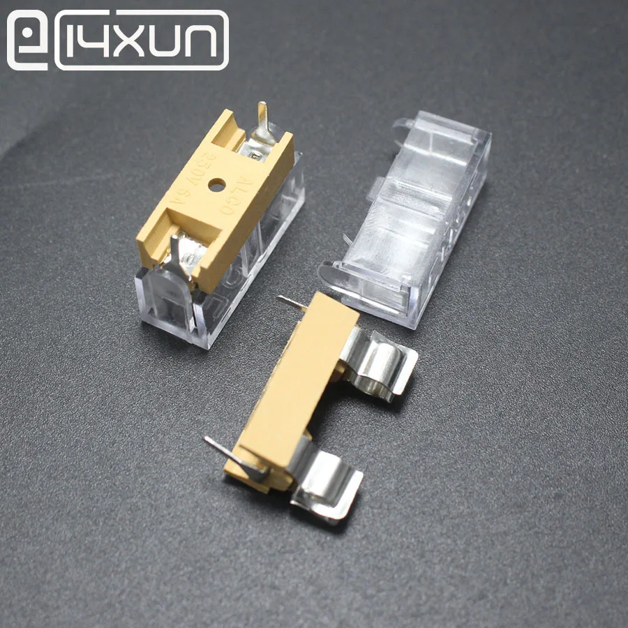 EClyxun 10 шт./лот высокое качество 5*20 / 5x20 мм держатель предохранителя с прозрачной